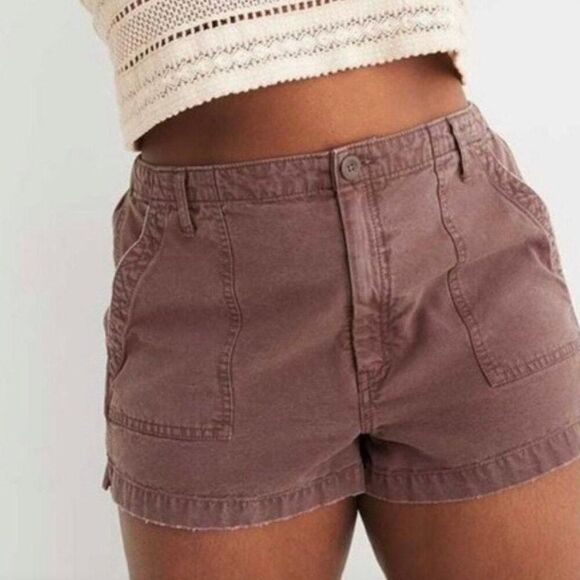 Aerie American Eagle AE Wander Shorts Dark Brown Find Happy Everywhere XXL. NWT - Picture 5 of 13